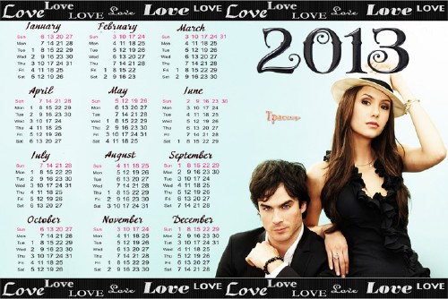 Календарь 2013-2014 год - The Vampire Diaries (Дневники вампира)